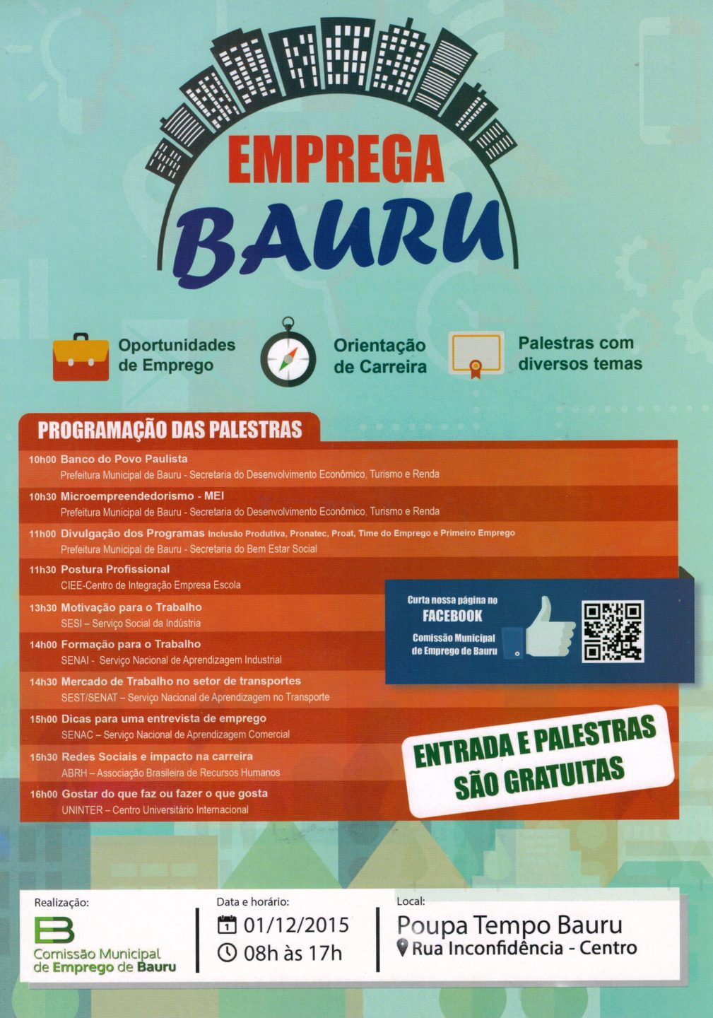 Emprega Bauru: Evento para jovens com o apoio do SINDECTEB