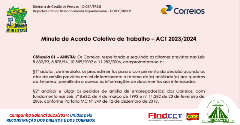 AeC: acordo coletivo 2023/2024 aprovado em assembleia – SINTTEL/RN