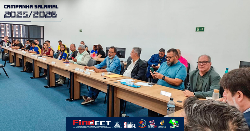 FINDECT e sindicatos reforçam defesa dos trabalhadores e buscam reedição do ACT em reunião com presidente dos Correios